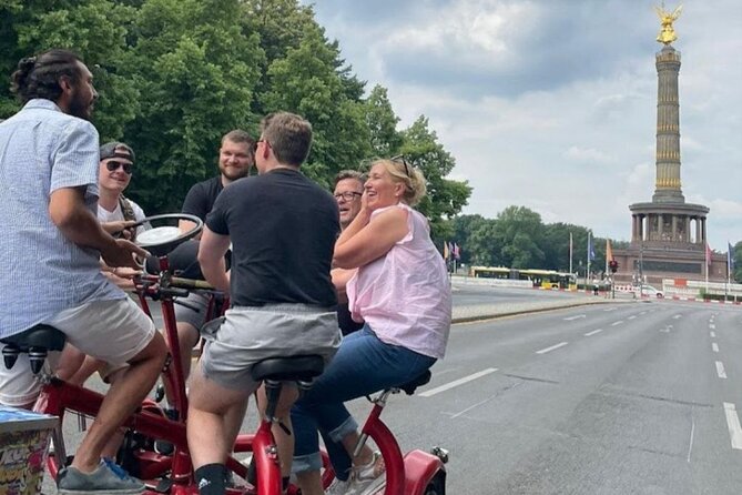 Beer Bike & Party Bike Highlights Berlin City Tour including pick-up - First pedal at Pariser Platz, right by the Brandenburg Gate