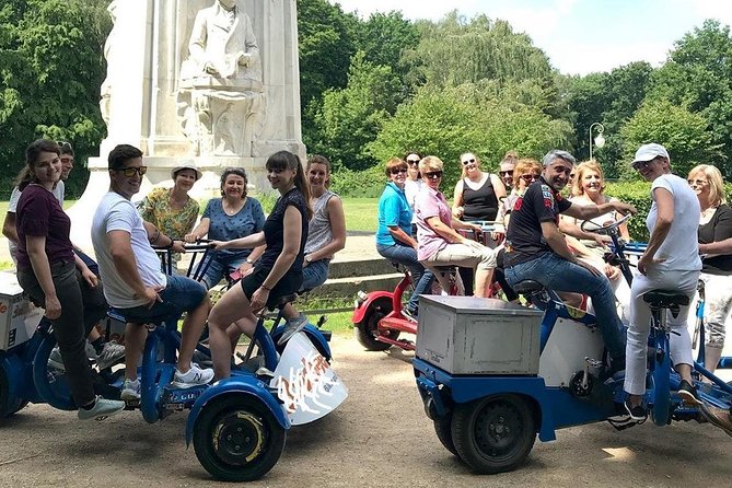 Beer Bike & Party Bike Highlights Berlin City Tour including pick-up - Tiergarten’s Global Stone Project and the “connected continents” idea