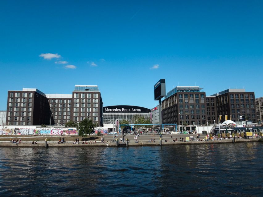 Berlin: 2.5-Hour East Side Boat Cruise with Commentary - The modern east riverfront: arenas, energy hubs, and that Molecule Man
