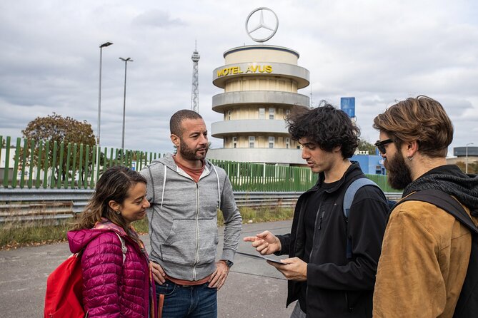 Berlin and Car Culture Tour - Leipziger Platz: electric cars you can get into, plus the Tesla link