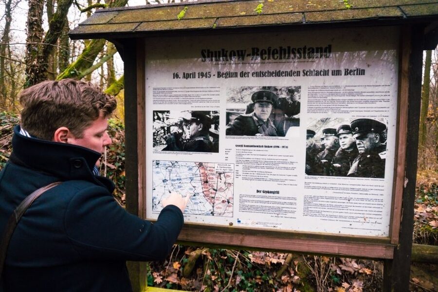Berlin: Battle for Seelow Heights WW2 tour -Clash of Titans - Standing in German trench positions: where tactics become physical