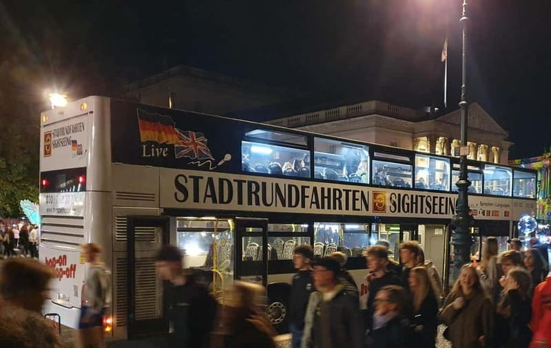 Berlin: Bus Tour by Night with Live Commentary - Potsdamer Platz and Friedrichstraße: Where the Lighting Feels Cinematic