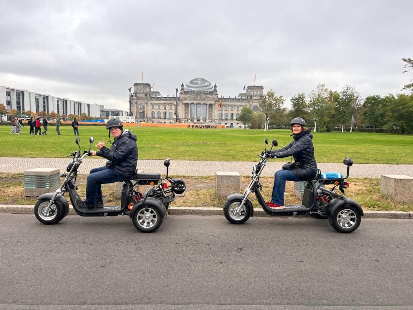 Berlin City: 2 Hour Guided Fat Tire E-Scooter Tour - What to wear and bring so the 2 hours feel easy