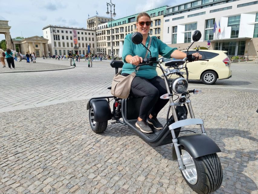Berlin City: 2 Hour Guided Fat Tire E-Scooter Tour - Spree River bike lanes and park stretches for a breather