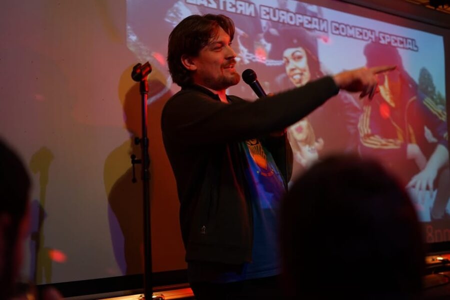 Berlin: Eastern European Comedy Special Ticket and Free Shot - The deal: ticket price, free shot, and what “bar access” really means