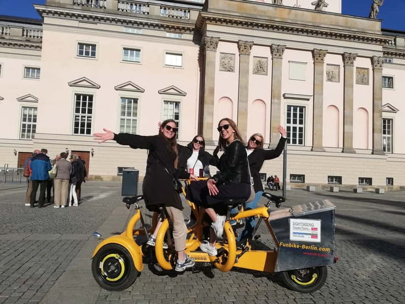 Berlin: Fun Private Guided Sightseeing Tours with Teambikes - Gendarmenmarkt, Bebelplatz, and the Nazi book burning memorial moment