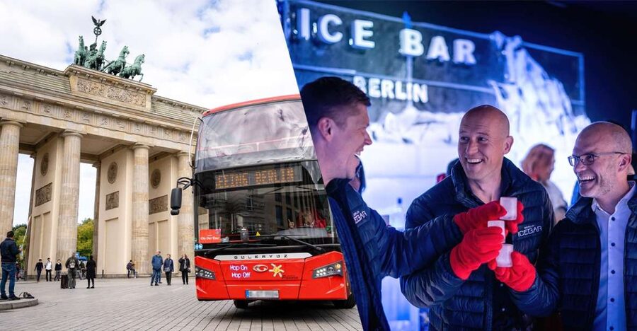 Berlin: Hop-On Hop-Off Bus and Icebar Ticket Combo - Cold City Views, Warm Welcome Drink