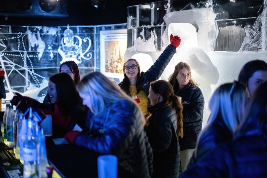 Berlin: Icebar Entrance with Complimentary Drinks - Ice sculptures and photo time: fun, but handle with care