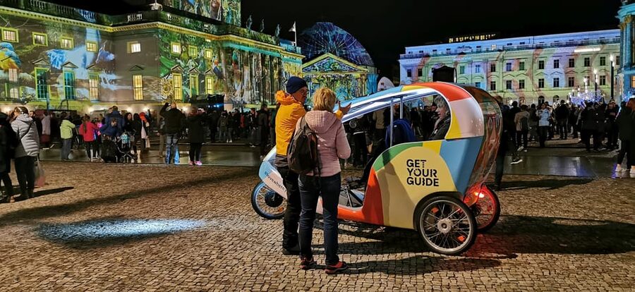 Berlin: Illuminated Berlin by Bike Taxi - Entering the Lights Festival on a bike taxi (and why it works)