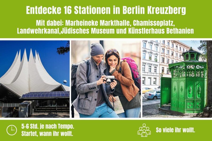 Berlin Kreuzberg: Scavenger Hunt Self-Guided Tour - Urbanhafen and Bethanien, artsy Kreuzberg in clue form
