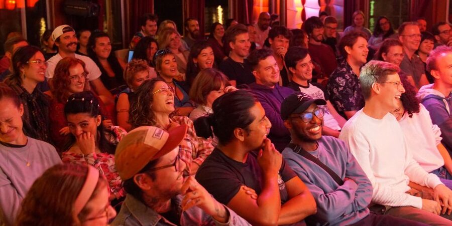 Berlin: Laughing Spree Comedy Show on a Boat - East Side Gallery views you can actually enjoy