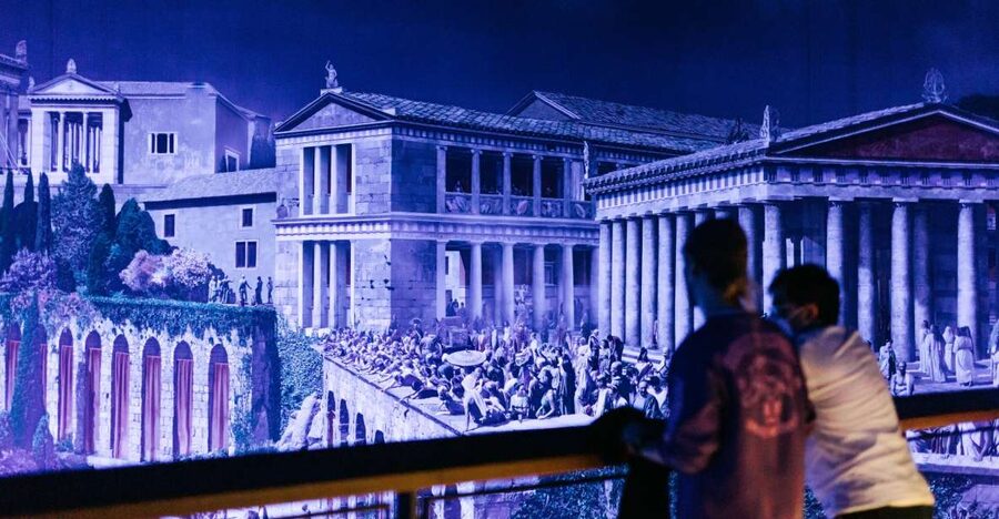 Berlin: "Pergamonmuseum. The Panorama" Exhibition Tickets - Entering the Pergamon. Das Panorama 360° show (AD 129, Hadrian’s High Roman Empire)