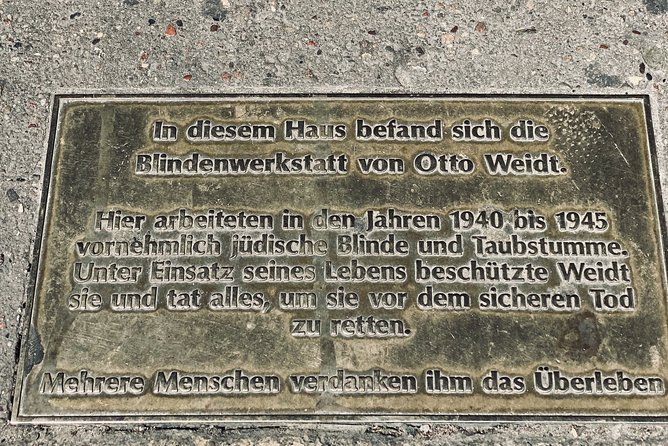 Berlin's Jewish Quarter - Private Live Virtual Experience - Stop 3: Museum Blindenwerkstatt Otto Weidt