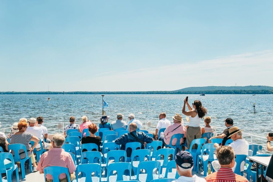 Berlin: Spree Boat Tour to Müggelsee - On-board comfort: seating, awning shade, and how to plan your food