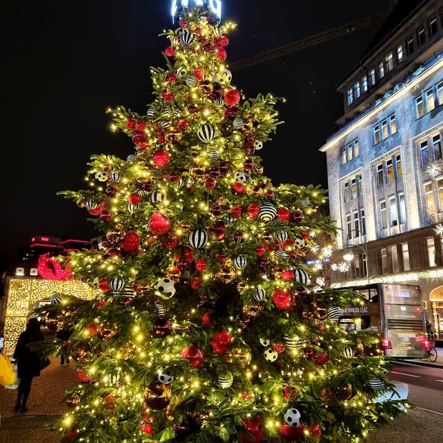 Christmas market lights tour bus through Berlin, free mulled wine (2.5 hours) - Rotes Rathaus, Neptune Fountain, and Bebelplatz in one smooth orbit