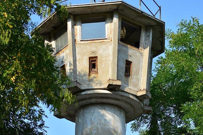 Explore The Berlin Wall: Cold War Berlin and Behind the Berlin Wall - GDR Watch Tower: seeing West Berlin from a rare surviving height