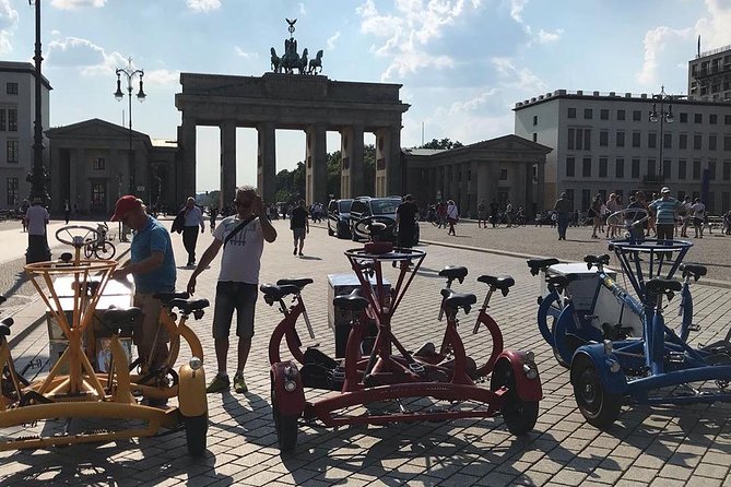 Party and Beer Bike Private Sightseeing Tour Berlin with Pick-up - Beer on the Bike: how to judge the 15 EUR flat rate