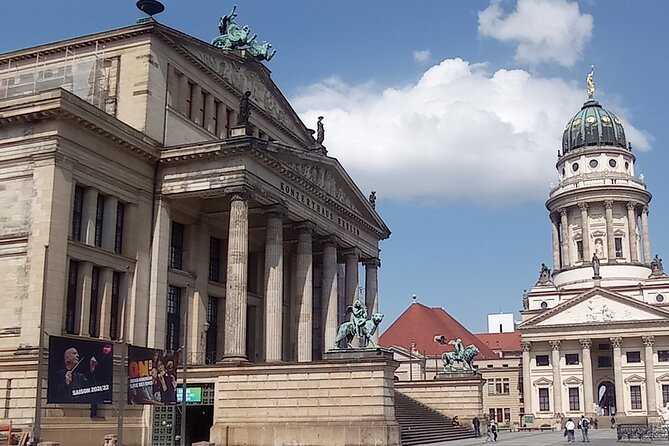 Private Walking Sightseeing Local Berlin Tour Guides up 15 Person - Gendarmenmarkt and Checkpoint Charlie, two kinds of Berlin drama